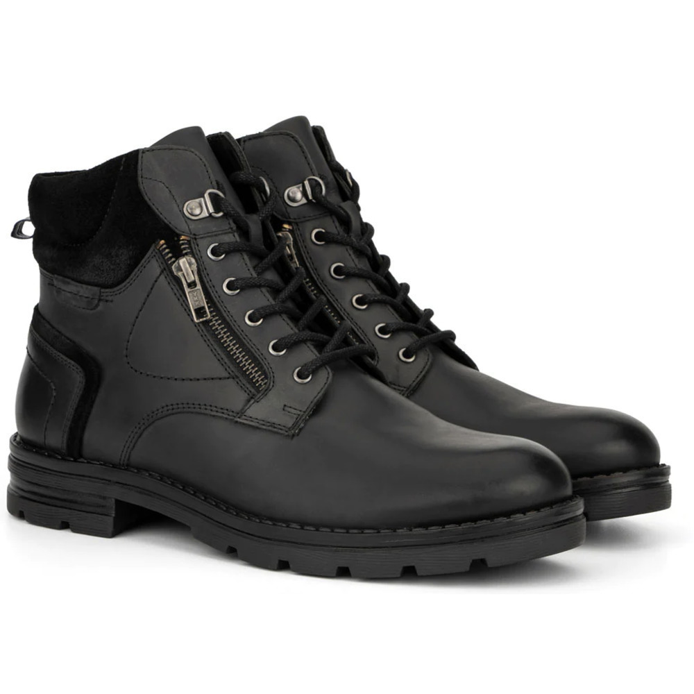 Reserved Footwear New York Men's Omega Boot in Black, Size 12​​​​​​​​​​